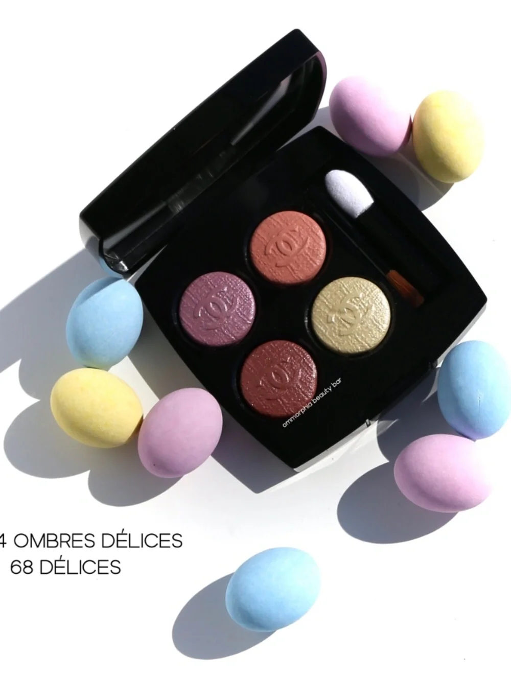 Fantaisie de CHANEL Illuminating Powder & Les 4 Ombres Eyeshadow 68 Délices